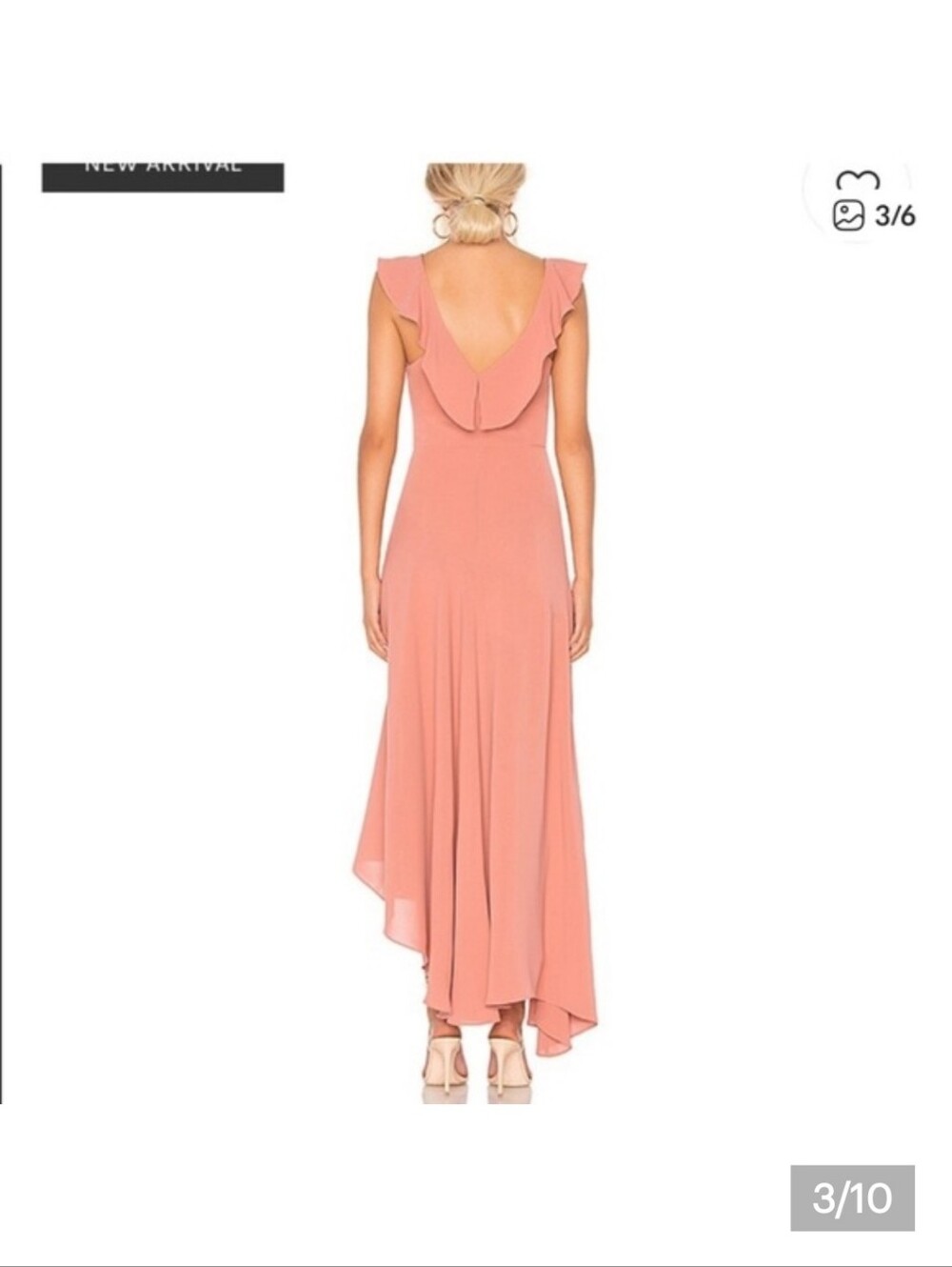 C/MEO COLLECTIVE GOWN IN ROSEWOOD - Picture 3 of 10